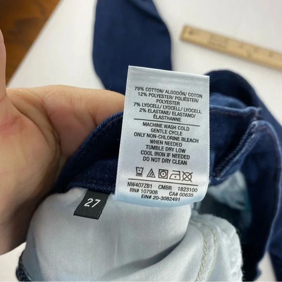 Hudson Womens 27 Krista Super Skinny Medium Rise Dark Wash Jeans - Picture 10 of 11